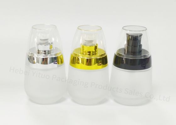50ml Empty Lotion Bottles Frosting Glass Press Pump Sealing Type