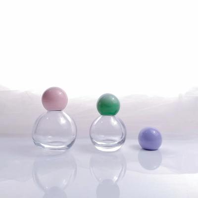 Refillable Bulk Perfume Bottles Mini 50ml Transparent Color Lid Sealing