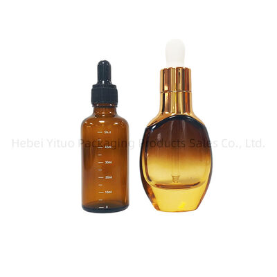 Customized Essential Oil Bottle Glass Base Material Rose Gold Cap Color Designed for Aromatherapy and Cosmetic Products
