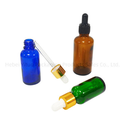 Dropper Or Roller Seal Way Essential Oil Roller Bottles Glass Dropper Bottle Reusable Leak Resistant Container for Oils and Serums