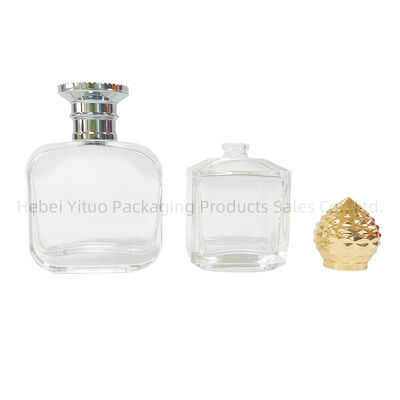 Durable plastic pump refillable perfume bottle 50ml capacity designed for fragrance dispensing and stylish presentation